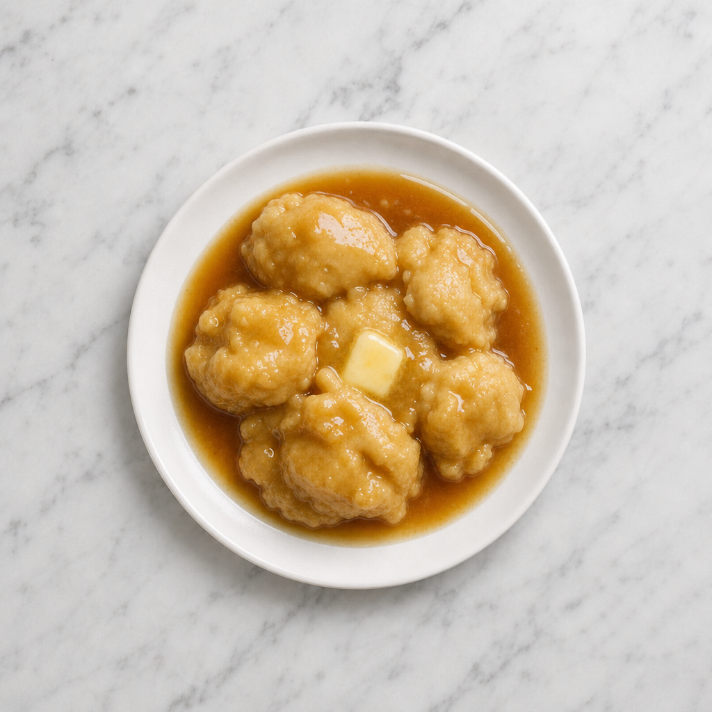 Dumplings in Maple Syrup