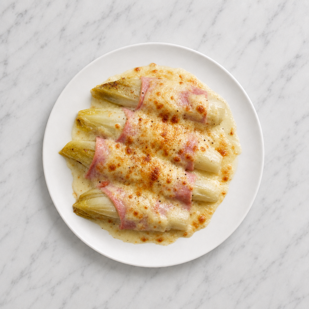 Ham and Chicory Gratin