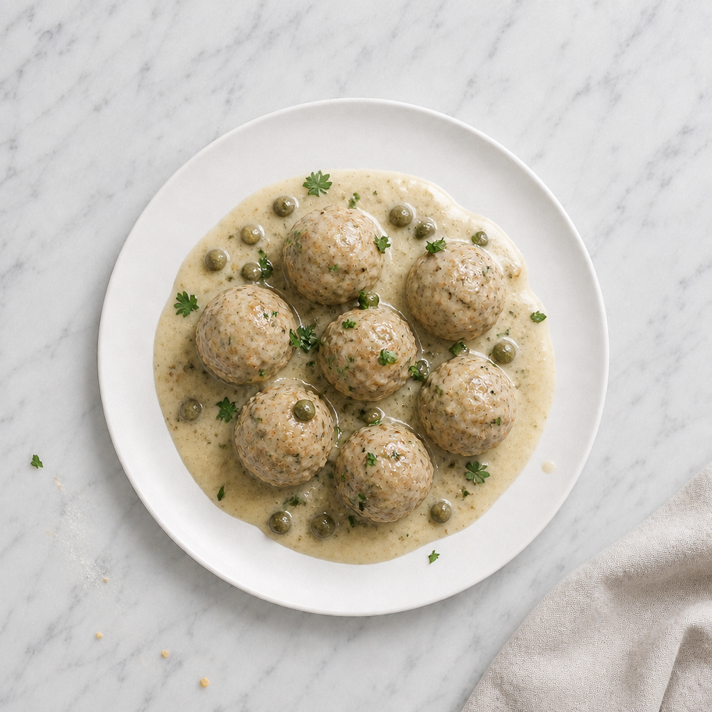 Meatballs in Caper Sauce