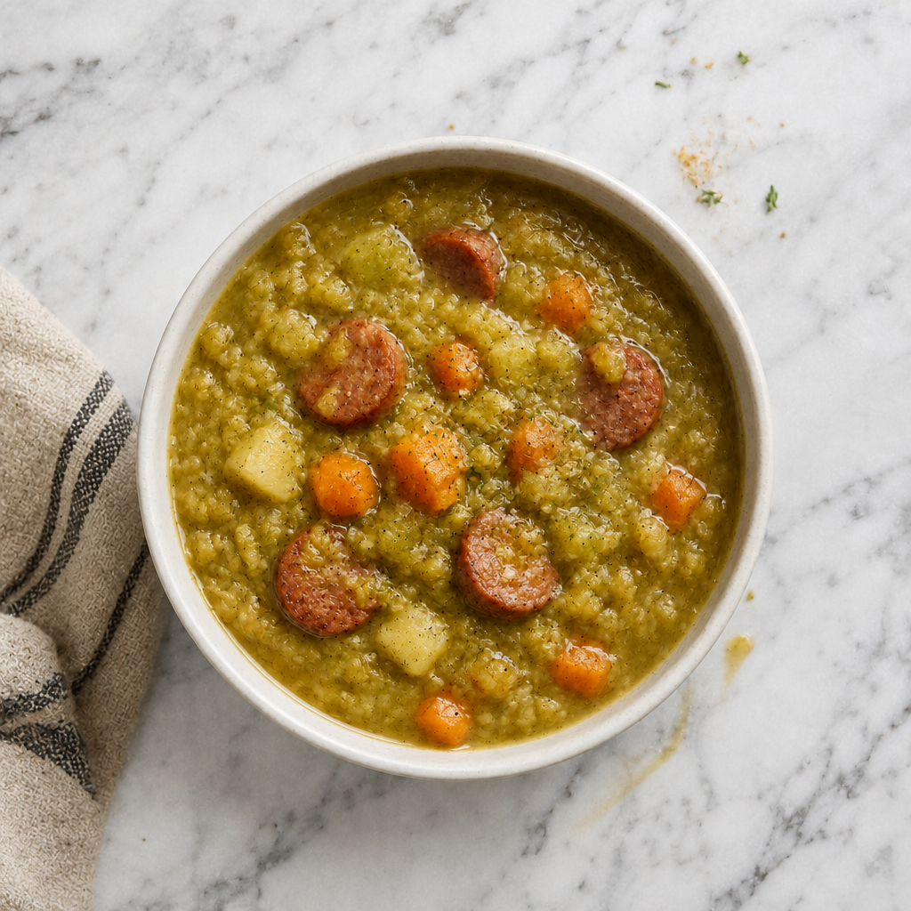 Split Pea Soup with Sausage