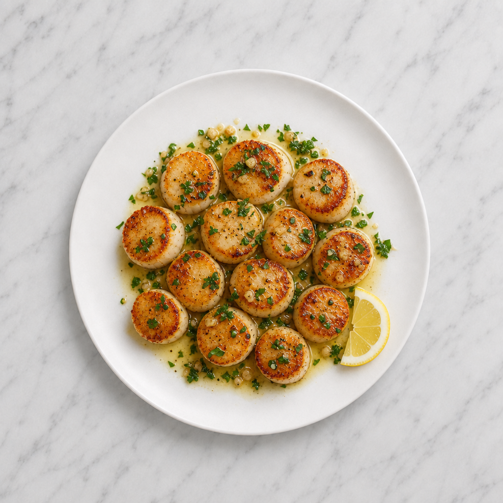 Scallops with Butter and Parsley