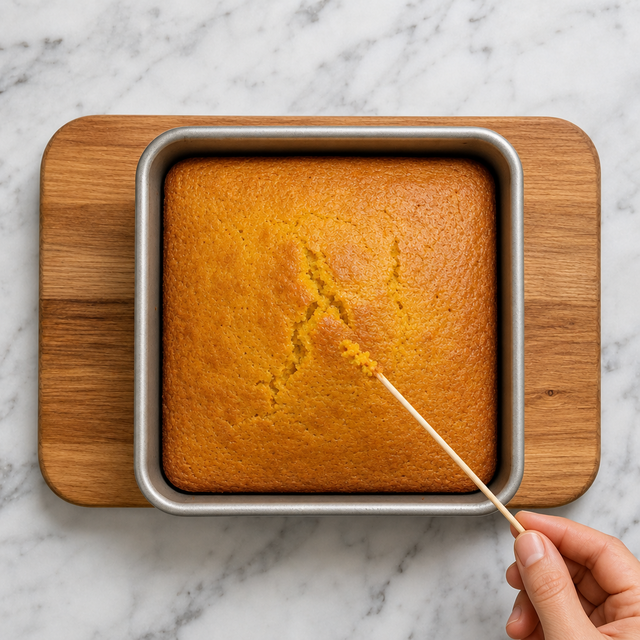 Golden Brazilian carrot cake fresh from the oven