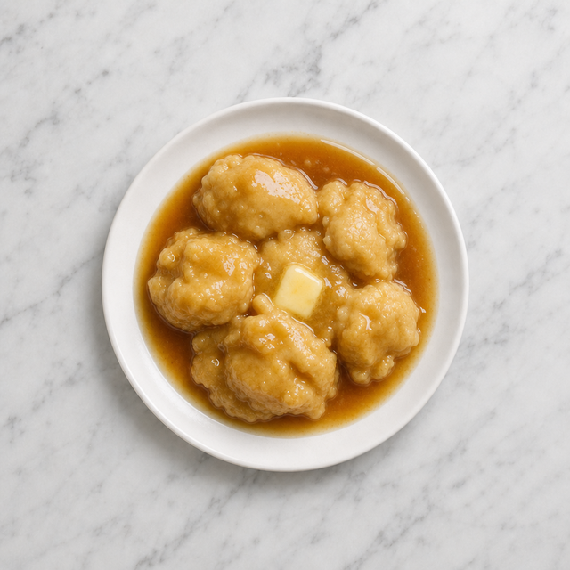 Dumplings in Maple Syrup