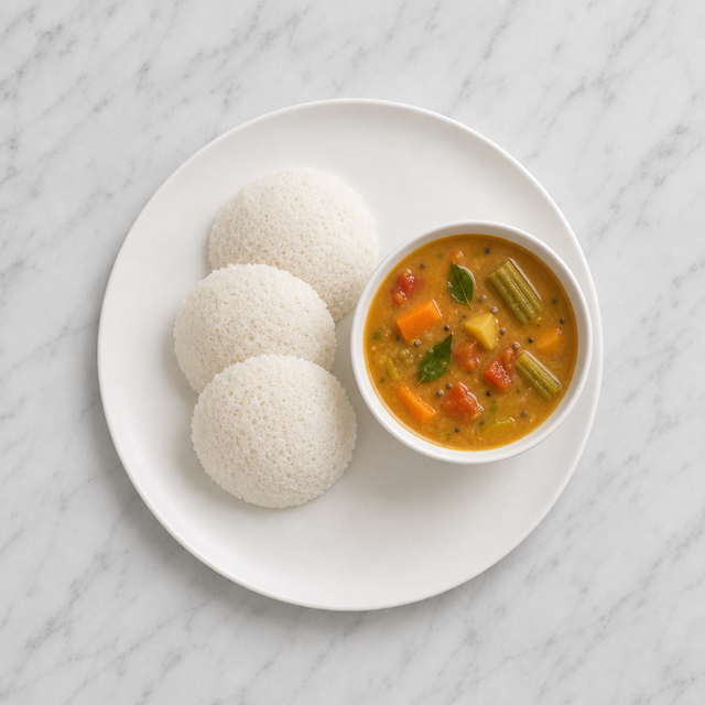 Idli with Sambar