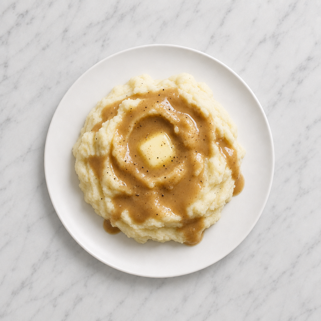 Mashed Potatoes with Gravy