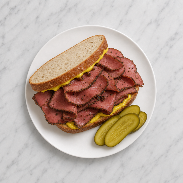 Montreal Smoked Meat Sandwich