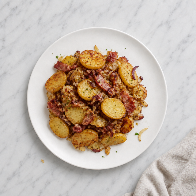 Pan-Fried Potatoes with Bacon