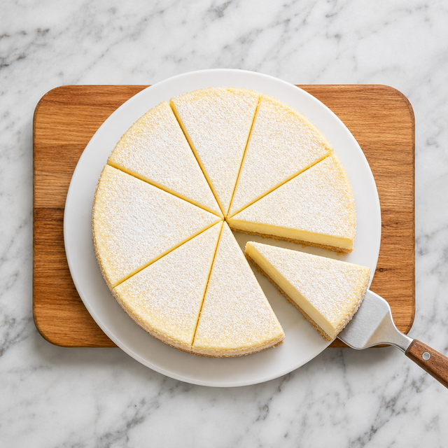 Slice of cream cheese layer torte showing the sponge and creamy filling