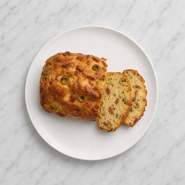 Savoury Loaf with Olives and Bacon
