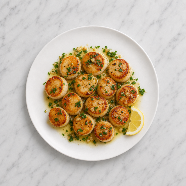 Scallops with Butter and Parsley