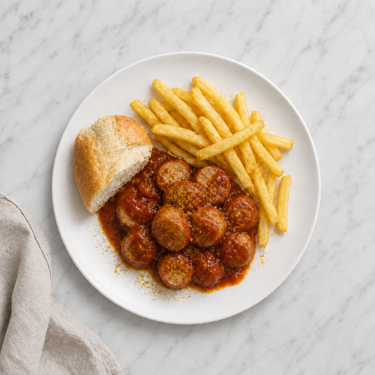 Currywurst with Curry Sauce